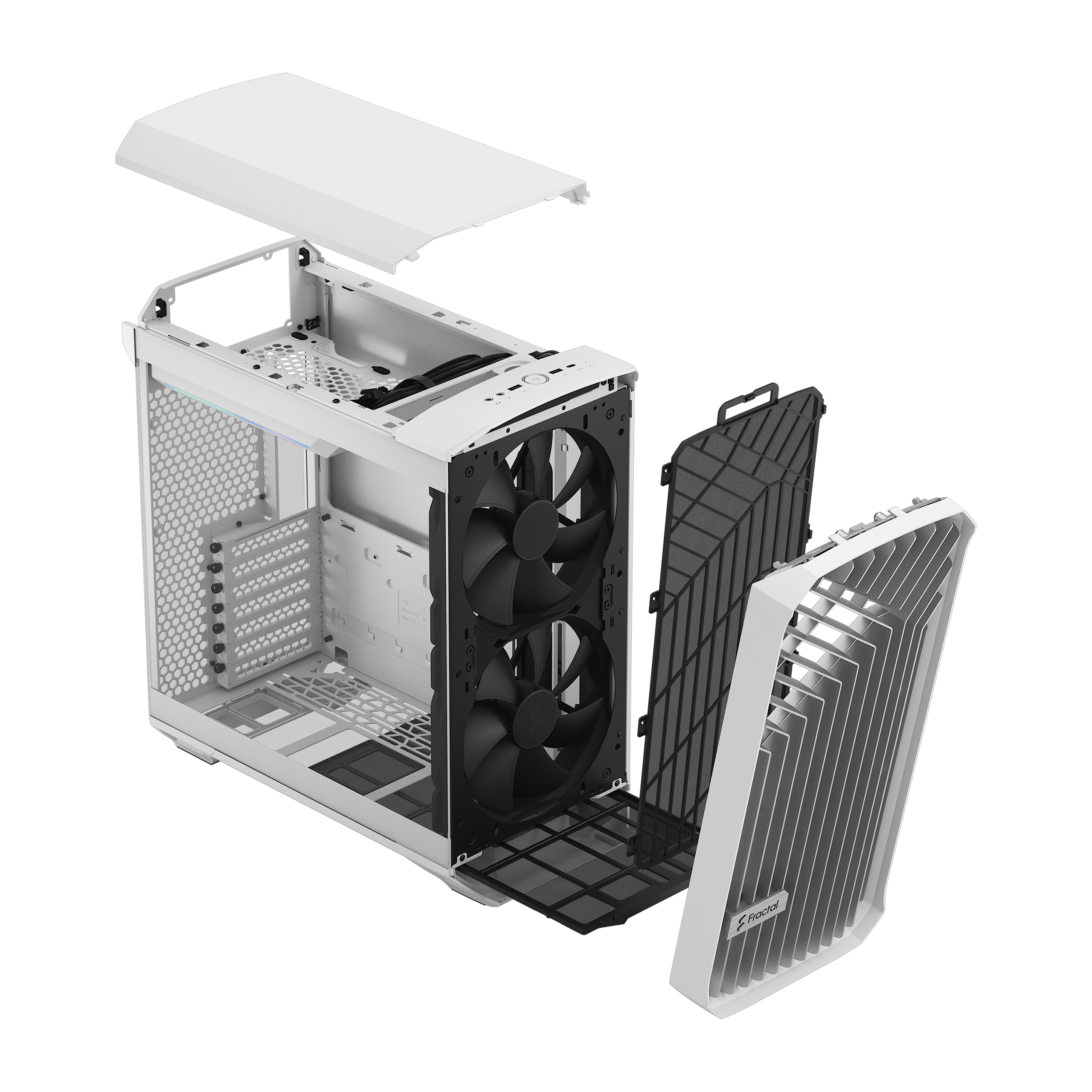 FRACTAL DESIGN TORRENT COMPACT WHITE TG CLEAR TINT thumbnail 8