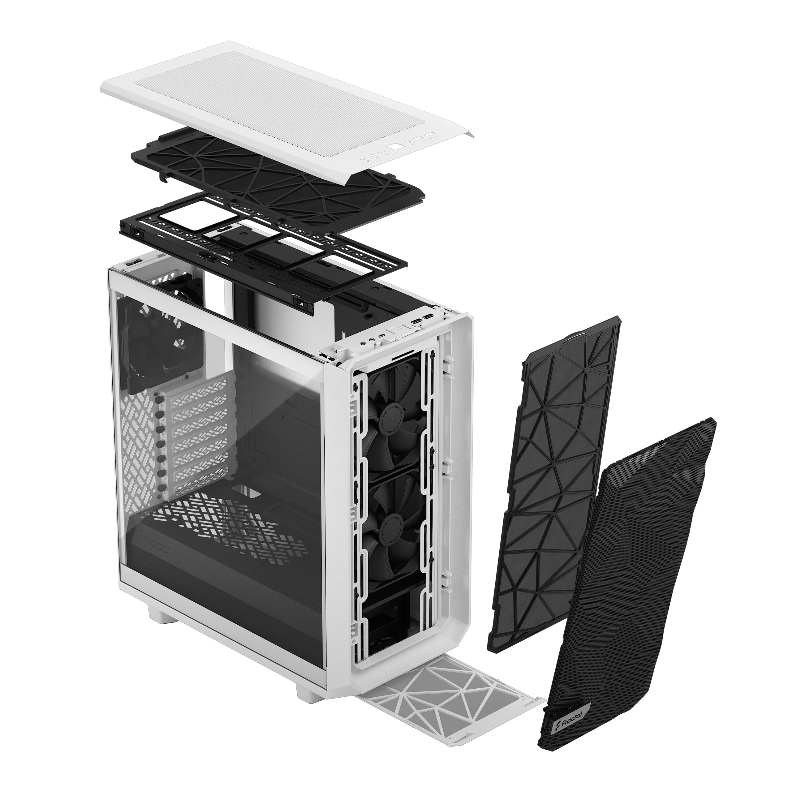 FRACTAL DESIGN MESHIFY 2 COMPACT WHITE CLAER TG thumbnail 7