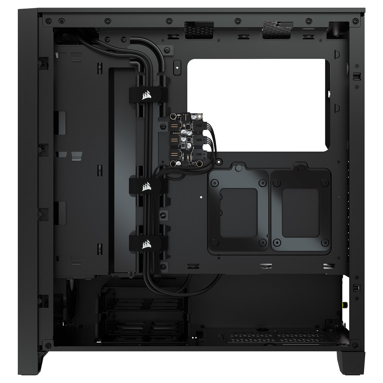 CORSAIR ICUE 4000X RGB TEMPERED GLASS MID-TOWER BLACK thumbnail 4