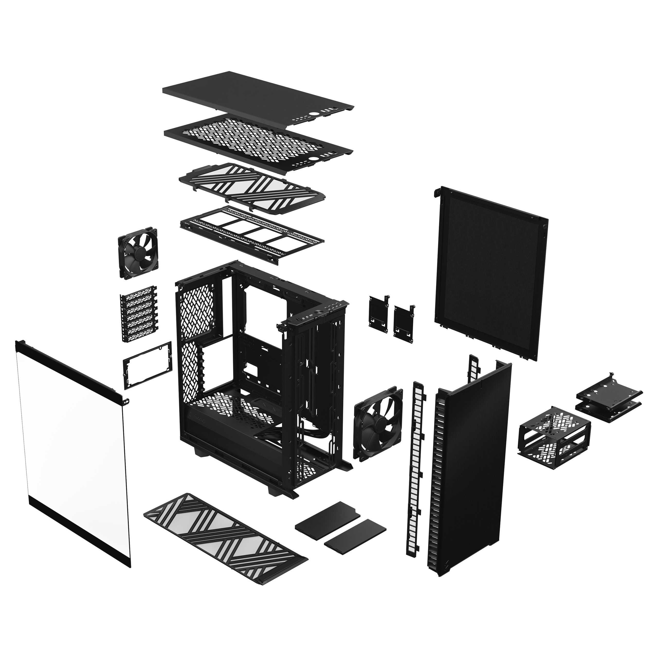 FRACTAL DESIGN DEFINE 7 COMPACT BK TG LIGHT TINT (DEF7C-03) thumbnail 12