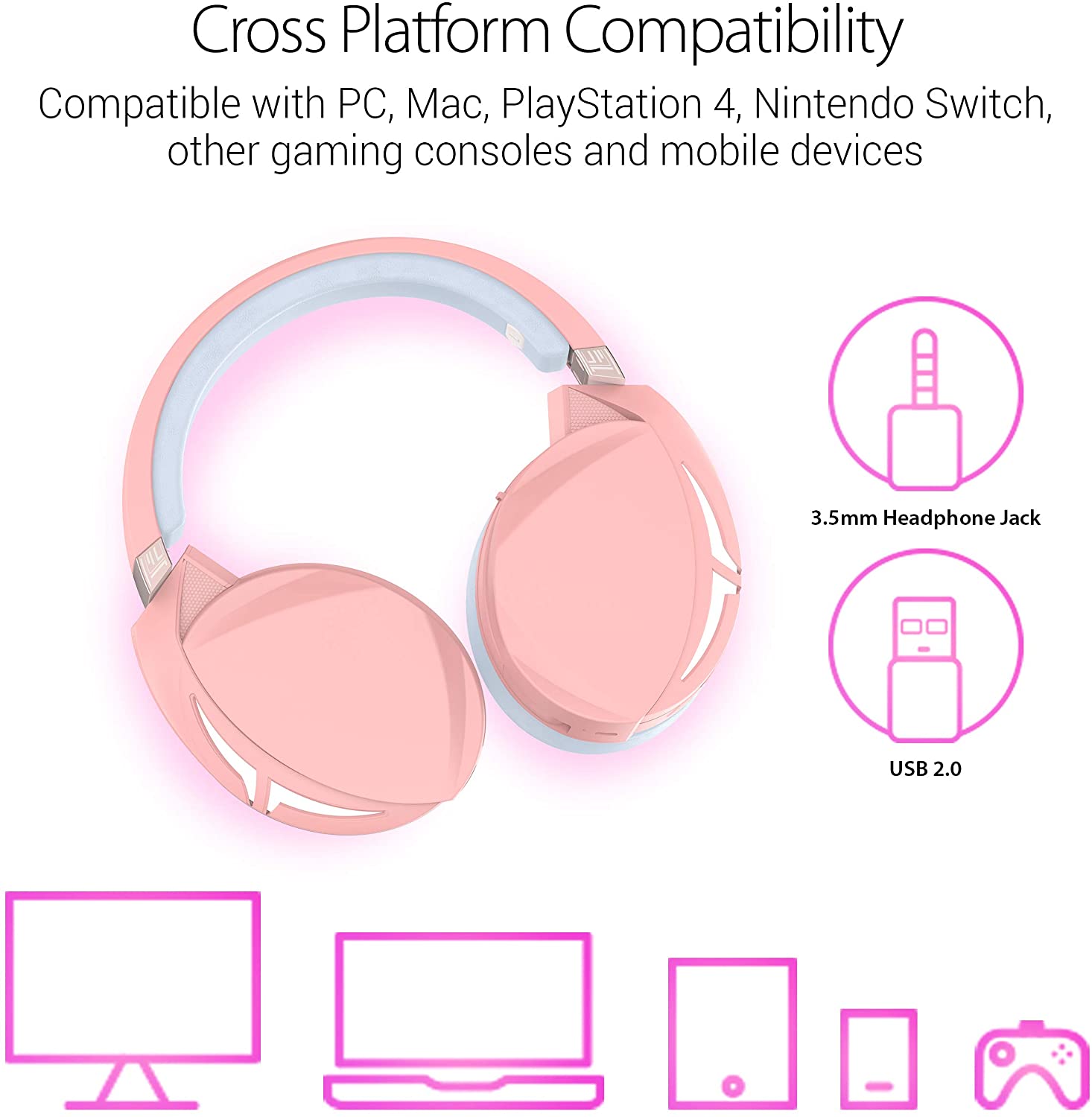 ASUS ROG STRIX FUSION 300 PINK CROWN thumbnail 4