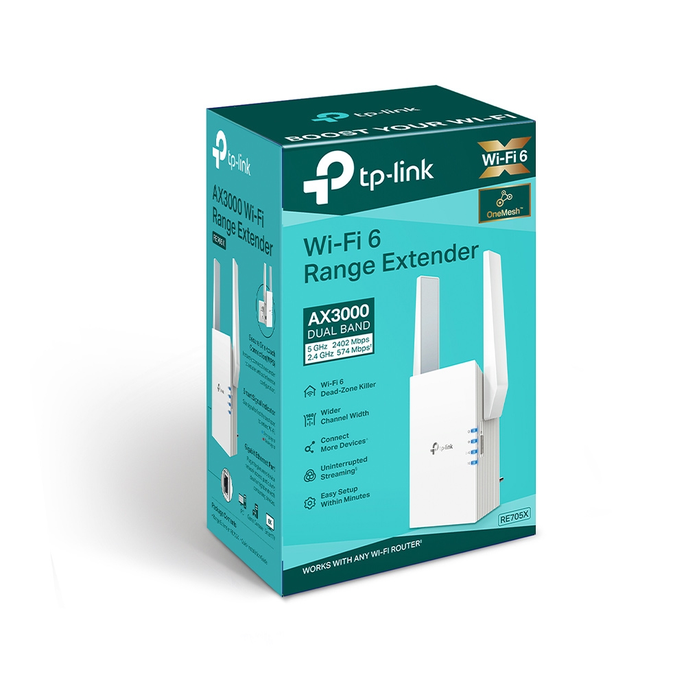 TP-LINK RE705X AX3000 WI-FI 6 RANGE EXTENDER thumbnail 2