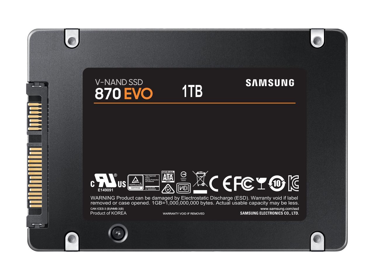 SAMSUNG 870 EVO SATA3 1TB SSD thumbnail 2