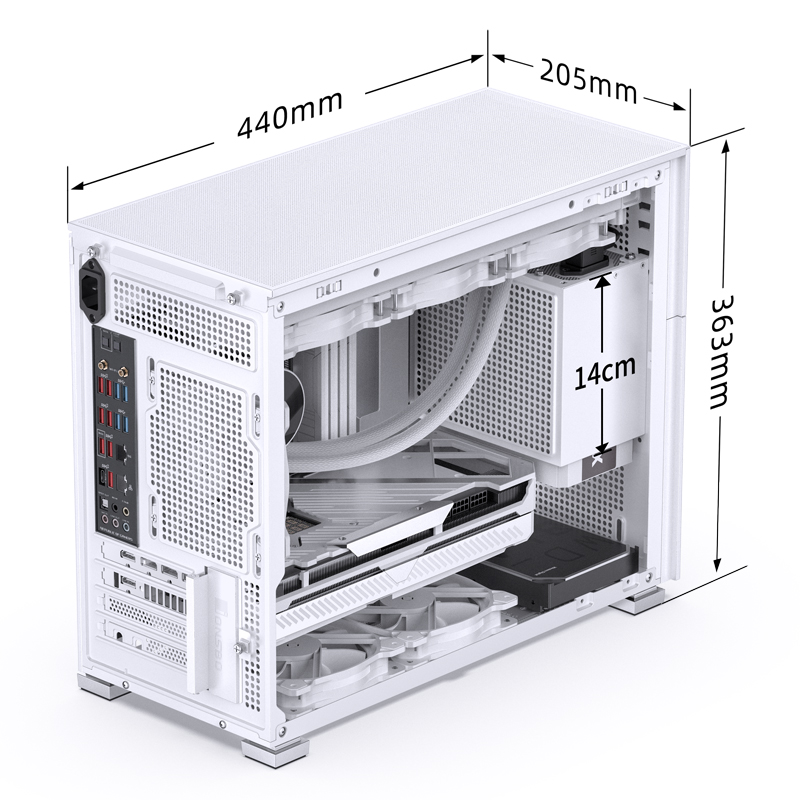 JONSBO D31 M-ATX STANDARD + SCREEN VERSION WHITE thumbnail 4