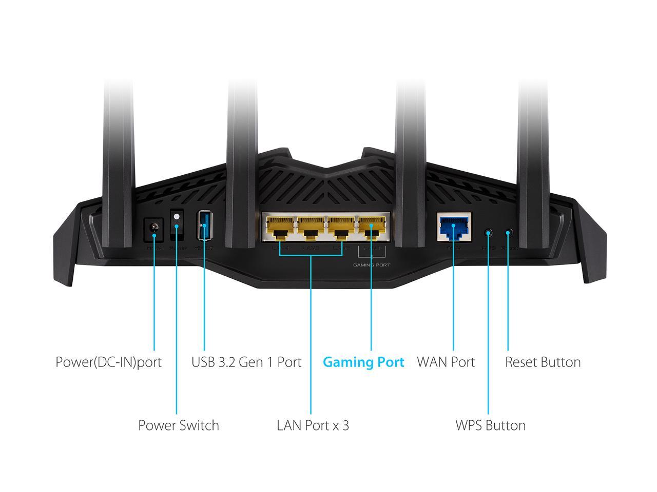 ASUS RT-AX82U AX5400 DUAL BAND WIFI6 GAMING ROUTER thumbnail 3