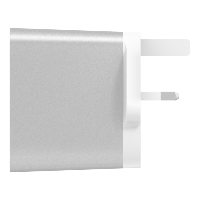 USB-C + USB-A AC CHARGER 27W+12W (SLV)