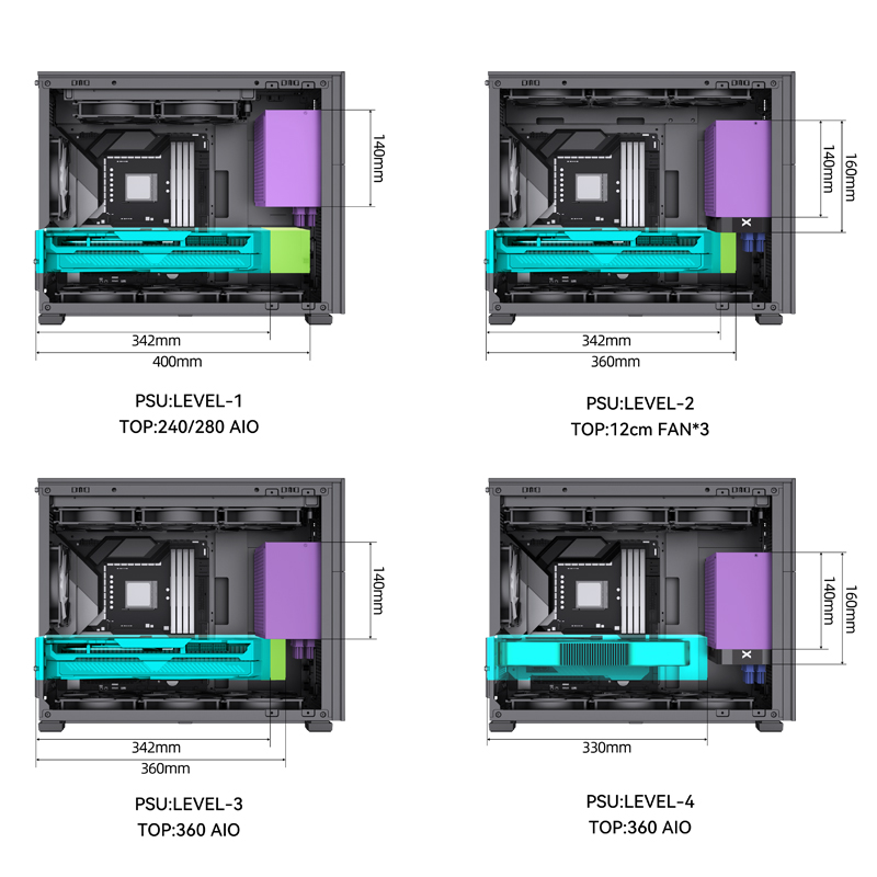 JONSBO D31 M-ATX MESH+SCREEN VERSION BLACK thumbnail 7