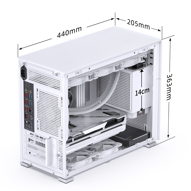 JONSBO D31 M-ATX MESH + SCREEN VERSION WHITE thumbnail 6