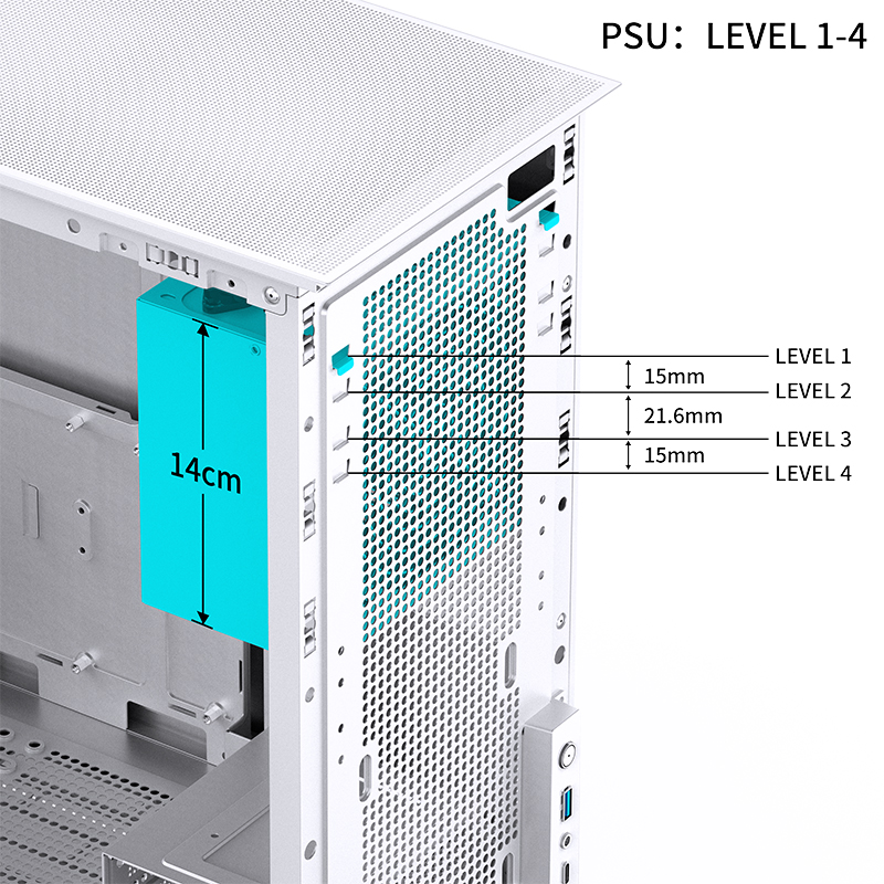 JONSBO D41 ATX STANDARD + SCREEN VERSION WHITE thumbnail 11
