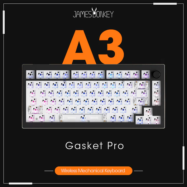 JAMESDONKEY A3 GASKET KIT BLACK RGB thumbnail 5