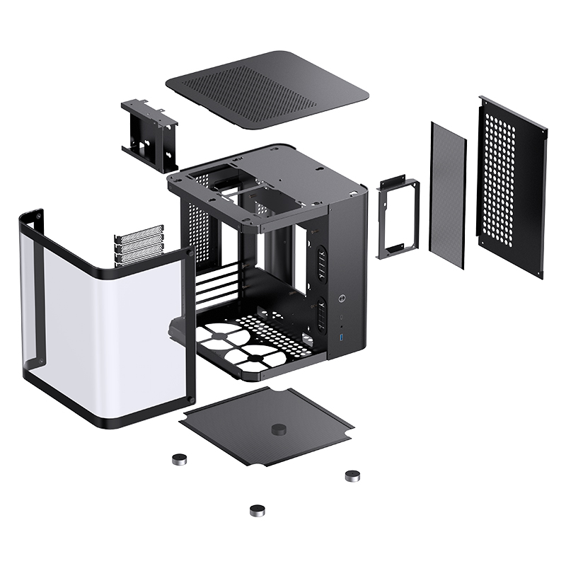 JONSBO TK-1 MATX CASE W/WINDOWS BLACK thumbnail 8
