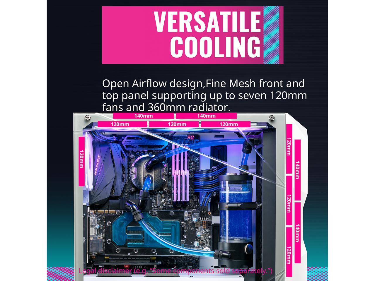 COOLER MASTER MASTERBOX TD500 MESH V2 CASE WHITE thumbnail 16