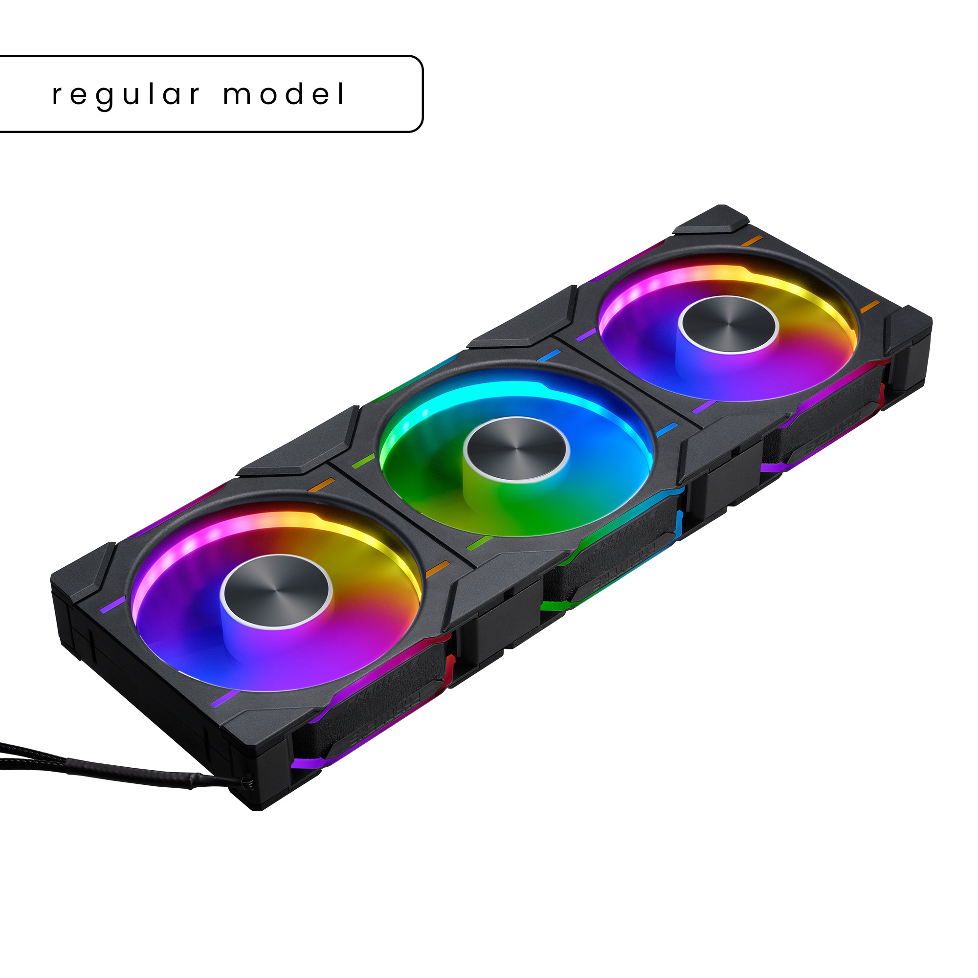 PHANTEKS D30 120MM PWM FAN REGULAR DRGB BLACK (3-PACK) thumbnail 4