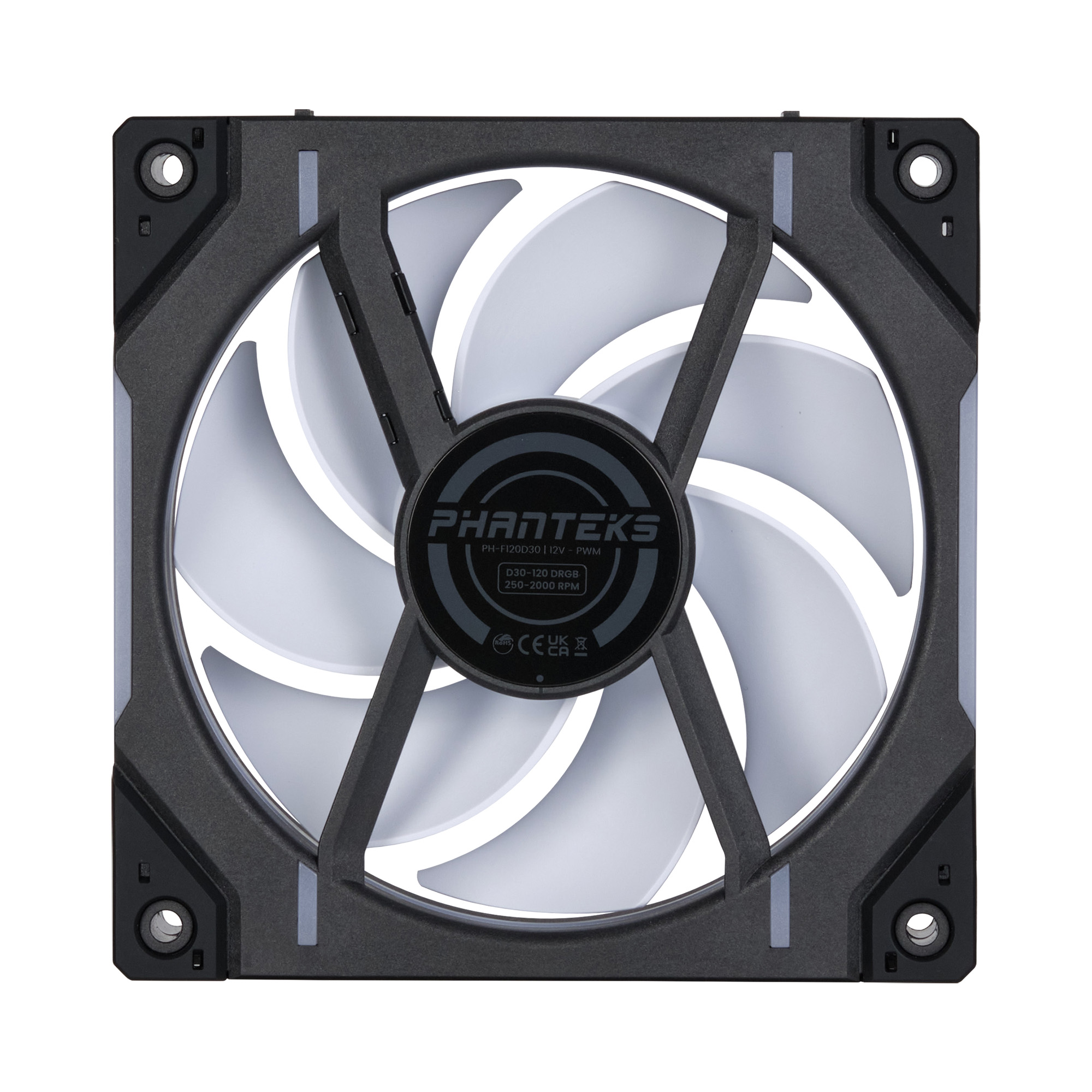PHANTEKS D30 120MM PWM FAN REGULAR DRGB BLACK (3-PACK) thumbnail 7