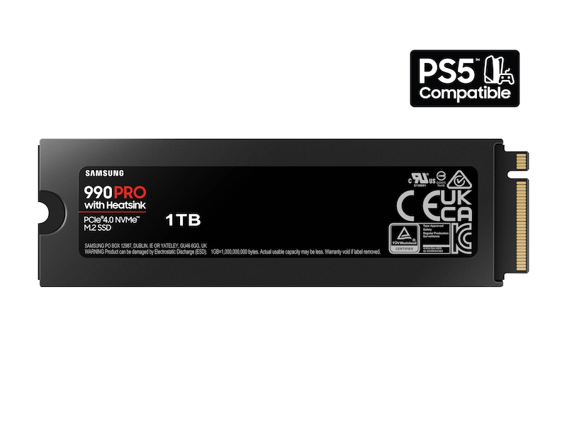 SAMSUNG 990 PRO 1TB NVME M.2 SSD W/HEATSINK thumbnail 2