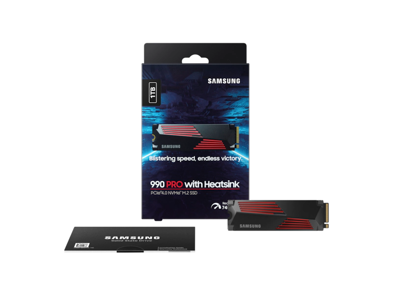 SAMSUNG 990 PRO 1TB NVME M.2 SSD W/HEATSINK thumbnail 3
