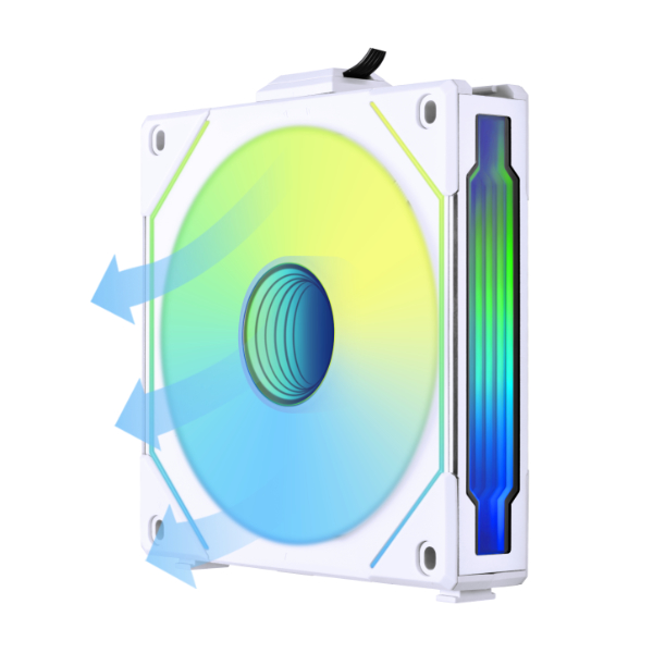 LIAN LI 120MM UNI FAN REVERSE SL INFINITY 120*1 WHITE thumbnail 5