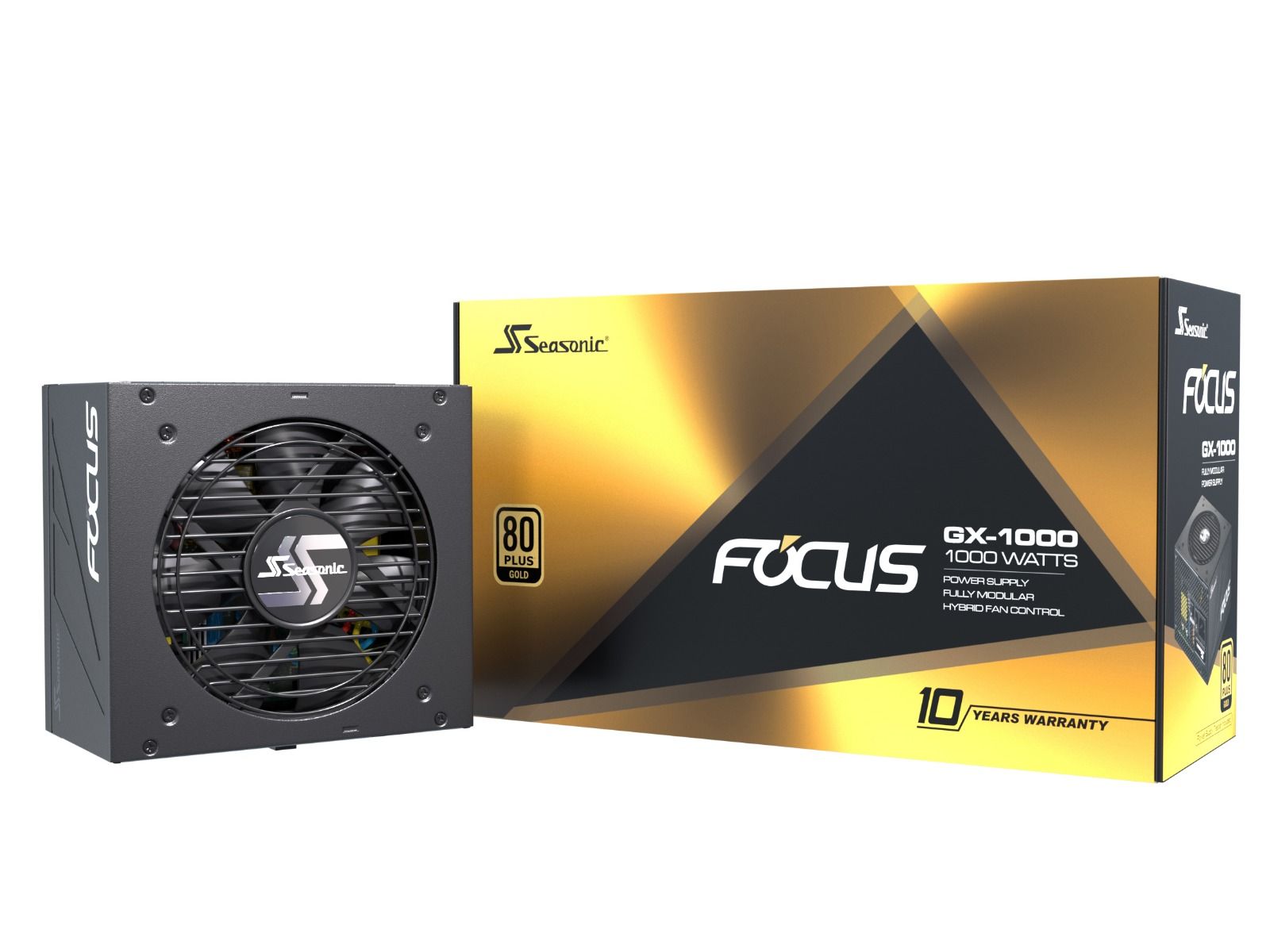 SEASONIC FOCUS 80PLUS GOLD GX1000-ATX3.0 100W PSU thumbnail 2