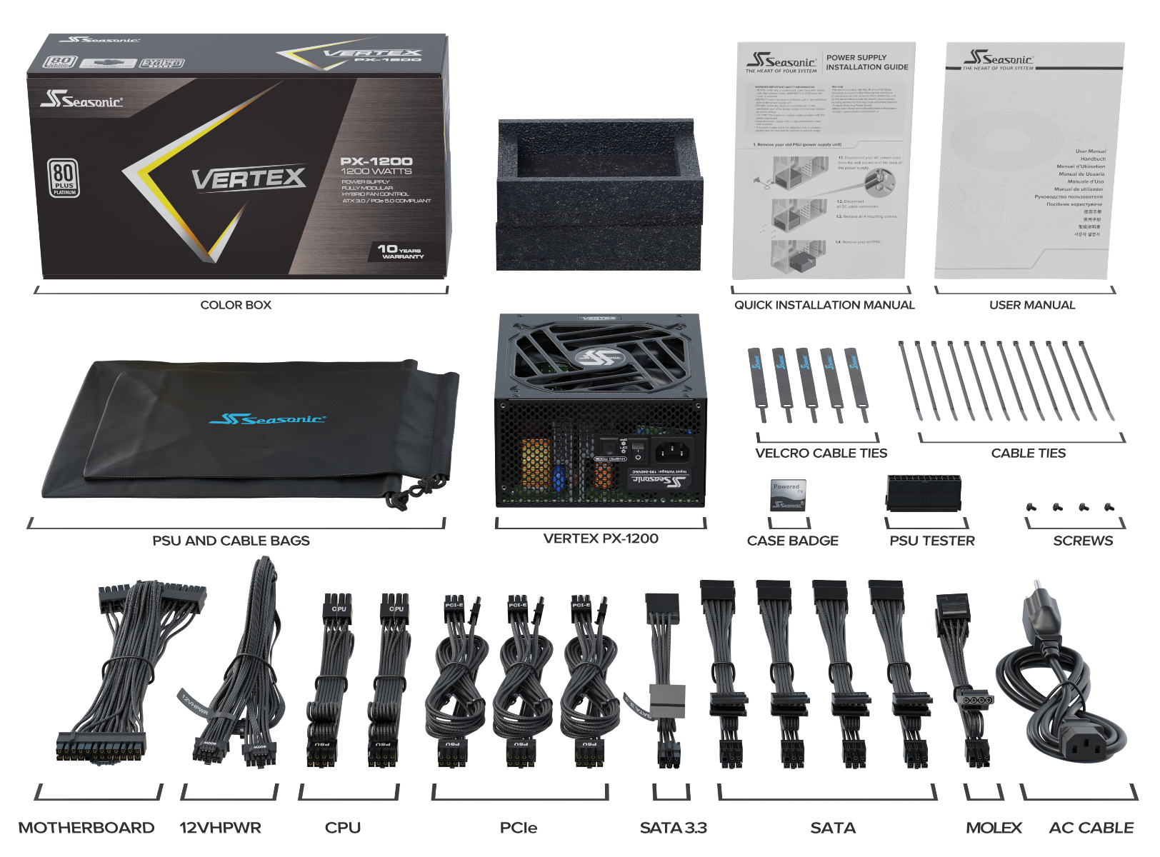 VERTEX 80PLUS PLATINUM PX1200 1200W PSU