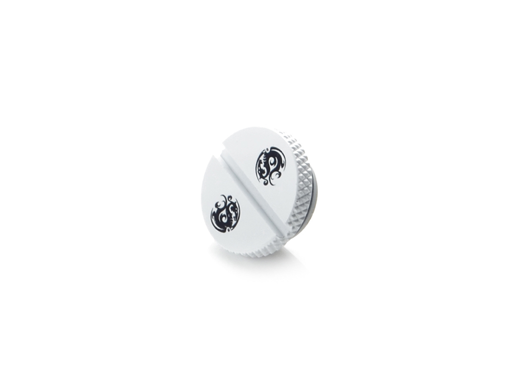 BITSPOWER G1/4" Deluxe White Low-Profile Stop Fitting thumbnail 3