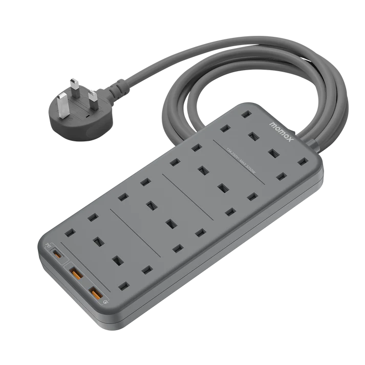ONEPLUG 8-OUTLET POWER STRIP WITCH USB(BK)