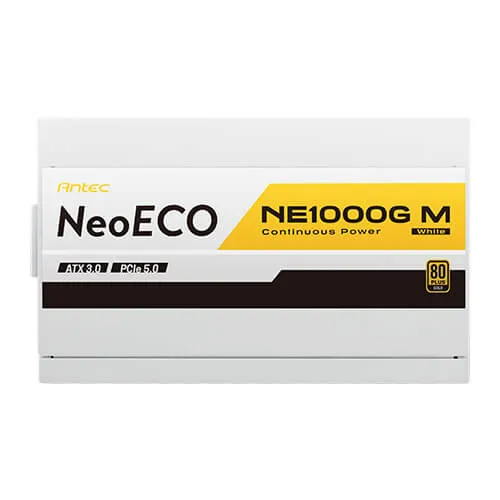 ANTEC NE1000G M GB PSU GOLD MODUALR ATX3.0 (WHITE) thumbnail 7