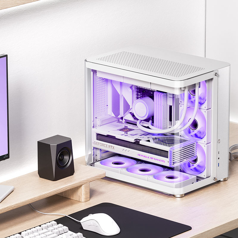 JONSBO TK-2 ATX CASE W/WINDOWS WHITE thumbnail 4
