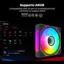ALSEYE MIRROR 3 Packs INTERLOCKING FAN KIT BLACK thumbnail 2