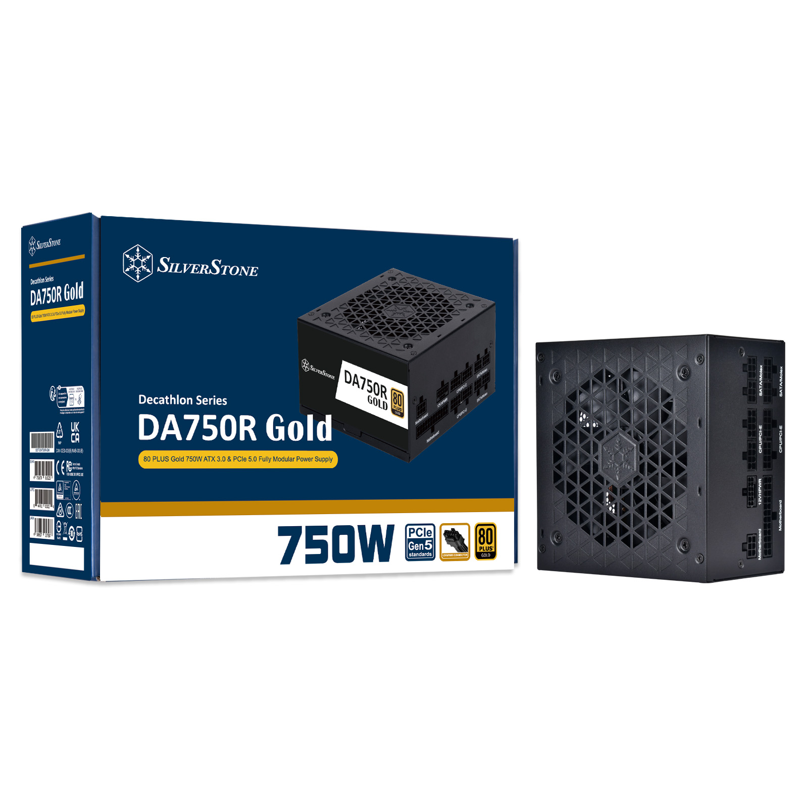 SILVERSTONE DA750R GOLD 80+ 750W ATX3.0 PCIE5.0 BLACK thumbnail 8