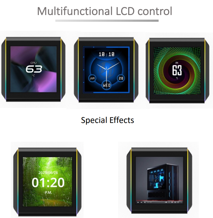 GALAHAD II TRINITY LCD 280 AIO WATER COOLING BLACK