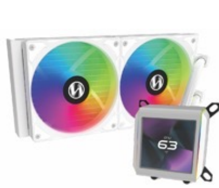 LIAN LI GALAHAD II TRINITY LCD 280 AIO WATER COOLING WHITE thumbnail 2
