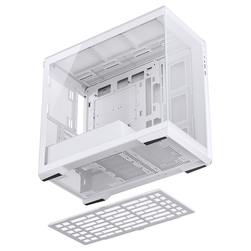 JONSBO D301 M-ATX WINDOWS SIDE CASE W/TYPE-C WHITE thumbnail 6