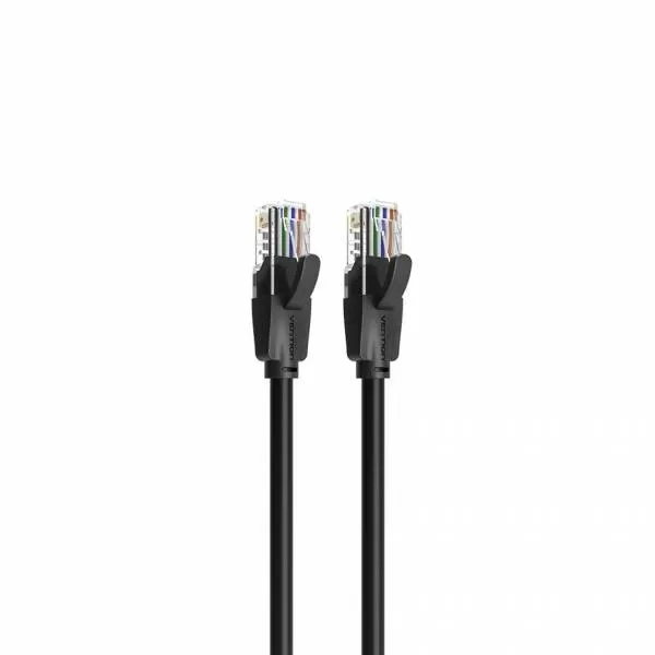 FLAT CAT.6 LAN CABLE 2M - Black