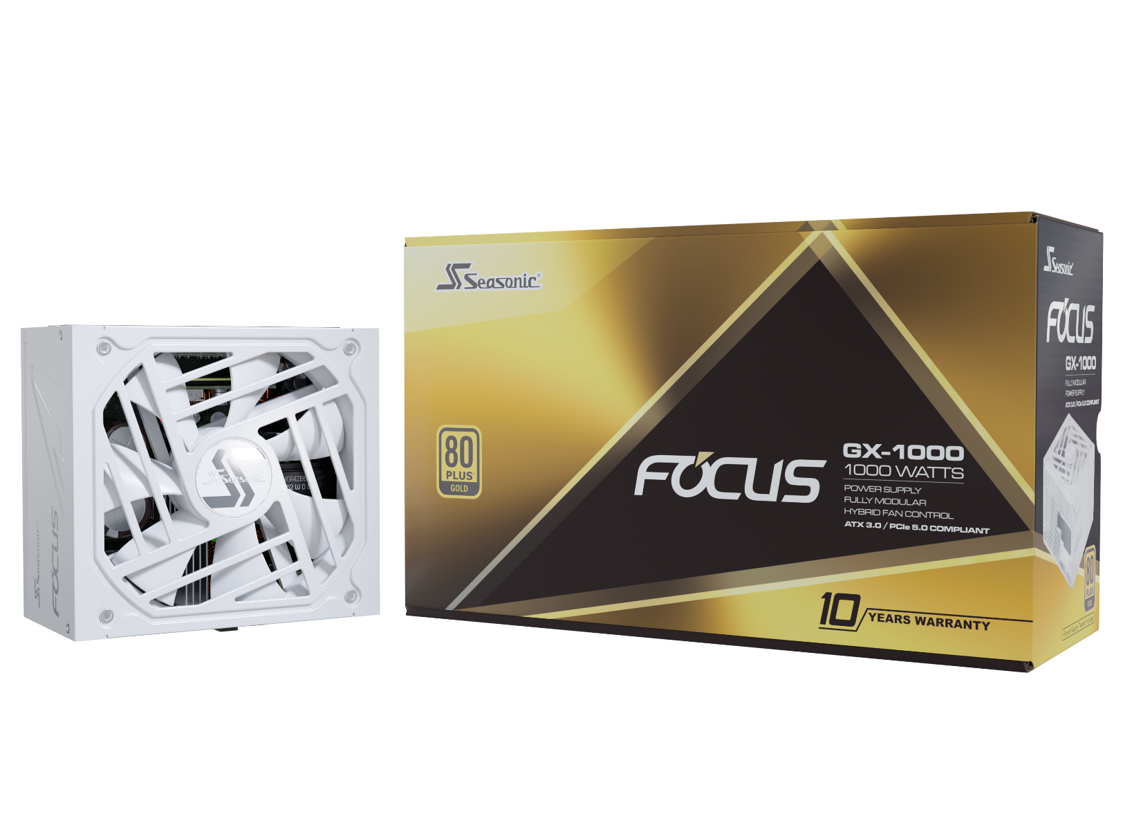 SEASONIC FOCUS 80 PLUS GOLD GX1000-ATX3.0 WHITE thumbnail 8
