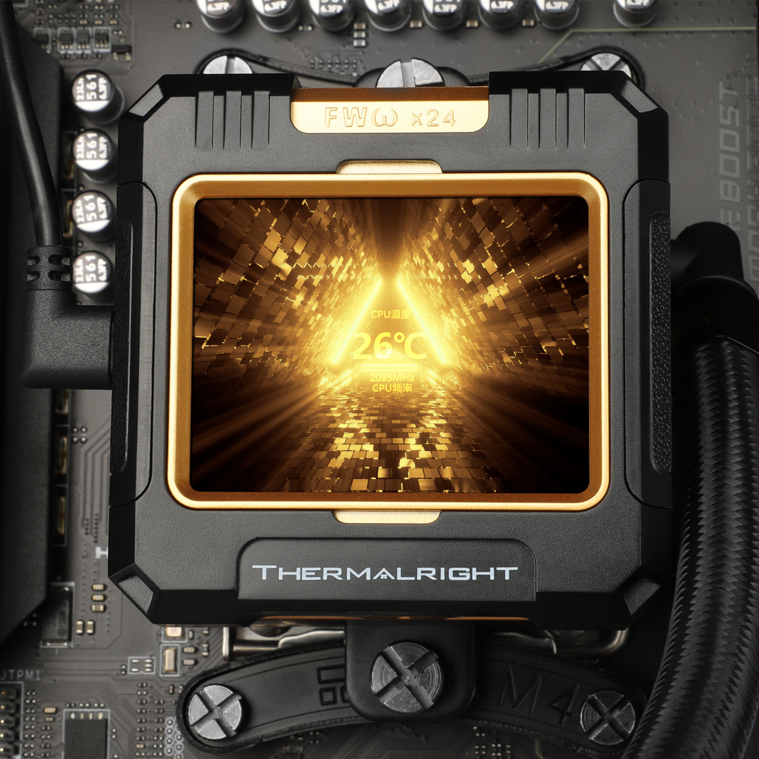THERMALRIGHT FROZEN WARFRAME 240 ARGB W/2.4 IPS SCREEN BLACK thumbnail 5
