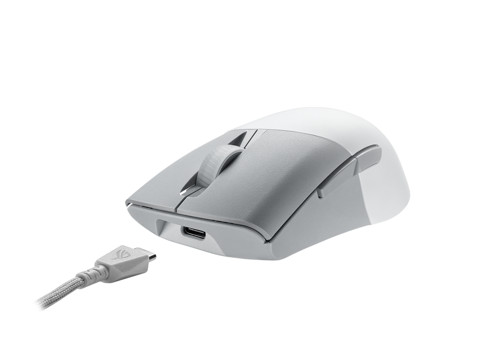 ASUS ROG KERIS WIRELESS AIMPOINT GAMING MOUSE WHITE thumbnail 4