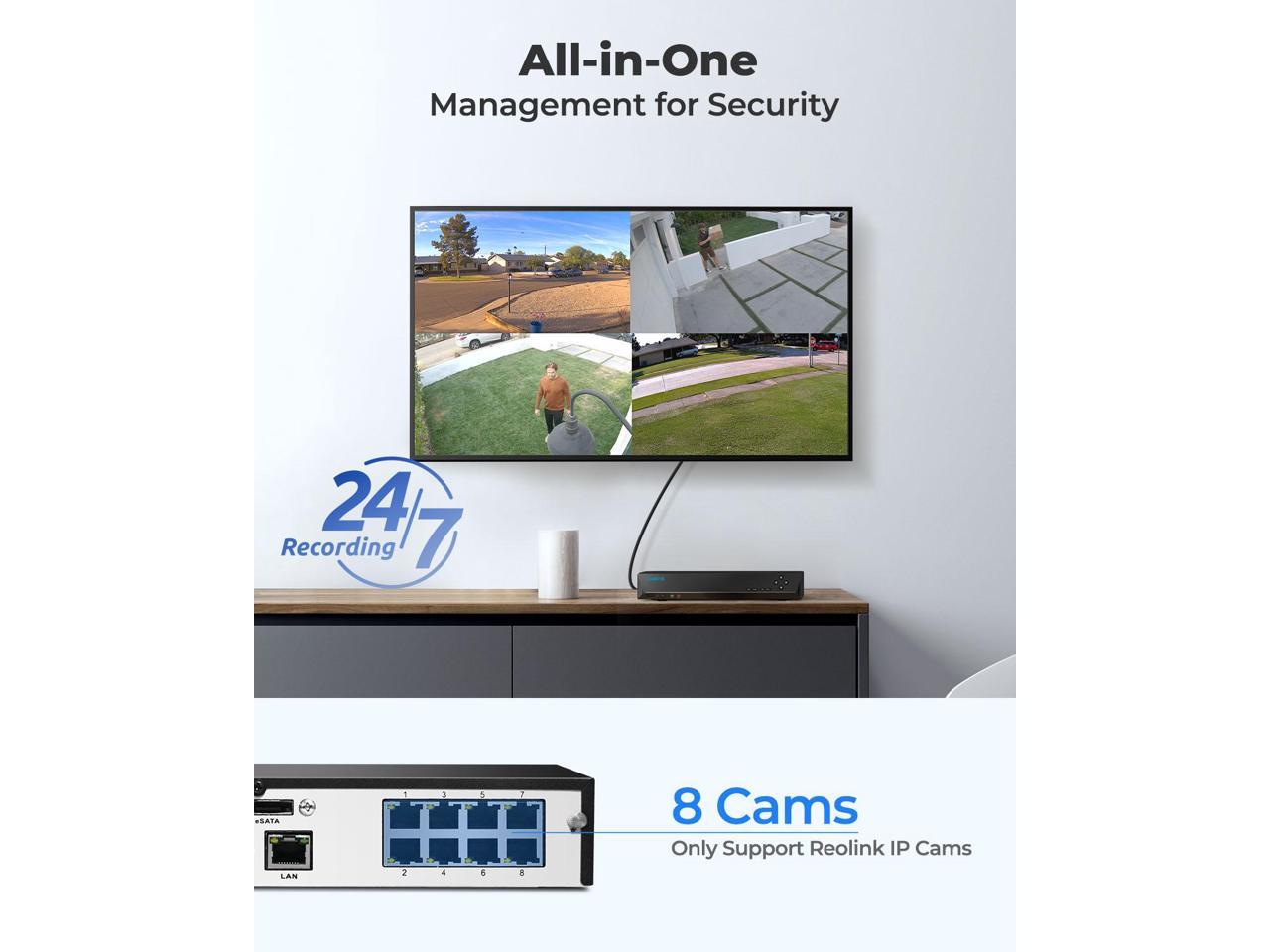 REOLINK Reolink RLN8-410 8-Channel PoE NVR for 24/7 Rec thumbnail 8