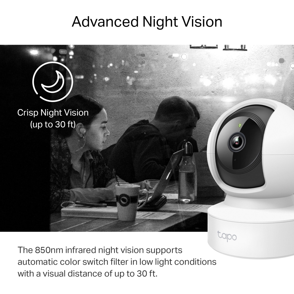 TP-LINK TAPO C212 PAN/TILT HOME SECURITY WI-FI CAMERA thumbnail 4