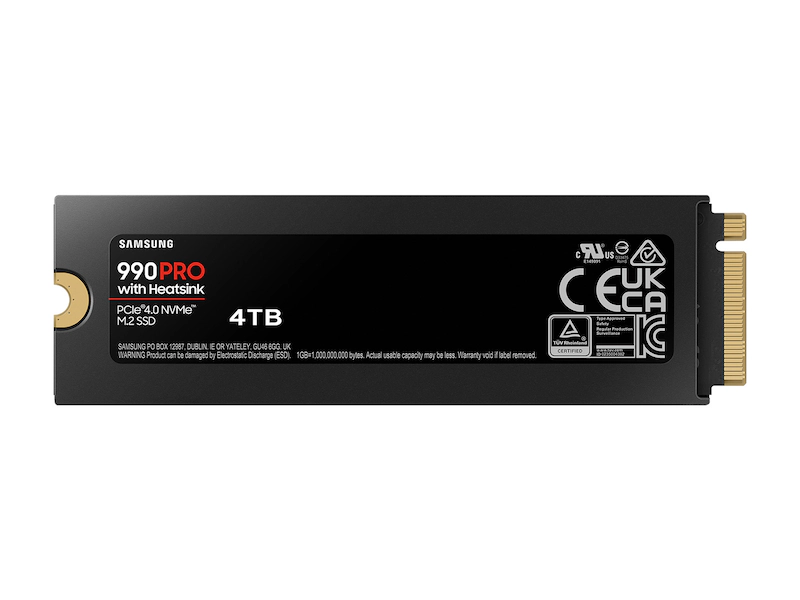 SAMSUNG 990 PRO 4TB NVME M.2 SSD W/HEATSINK thumbnail 4