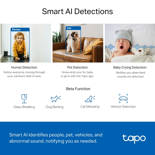 TP-LINK Tapo C220 2K QHD Pan/Tilt AI Home Security thumbnail 5