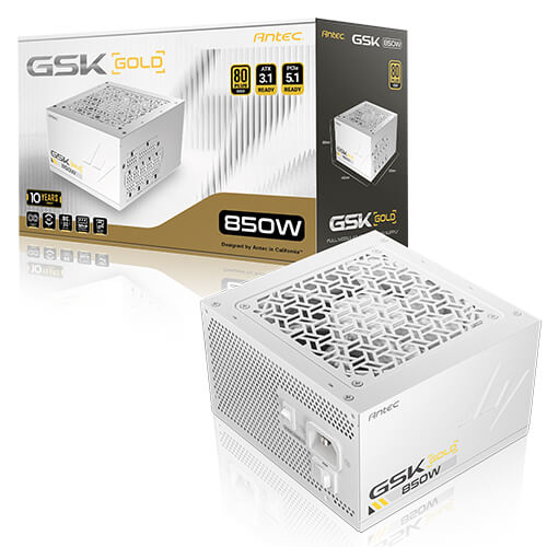ANTEC GSK850 V2 GB PSU 80+ GOLD WHITE thumbnail 4