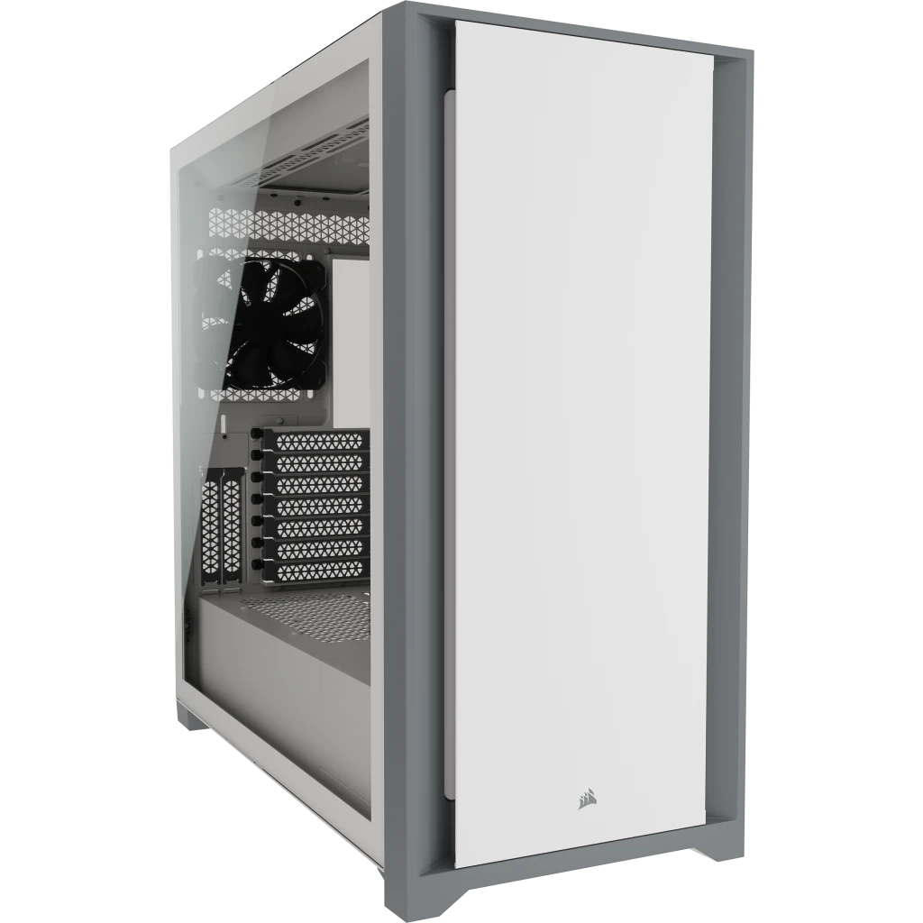5000D TEMPERED GLASS MID-TOWER WHITE