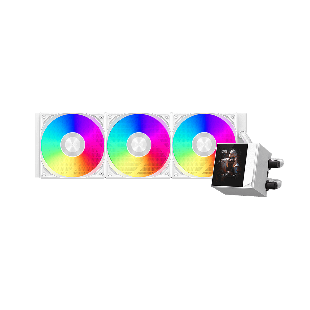 PC COOLER DC360 PRO ARGB DISPLAY WHITE thumbnail 5