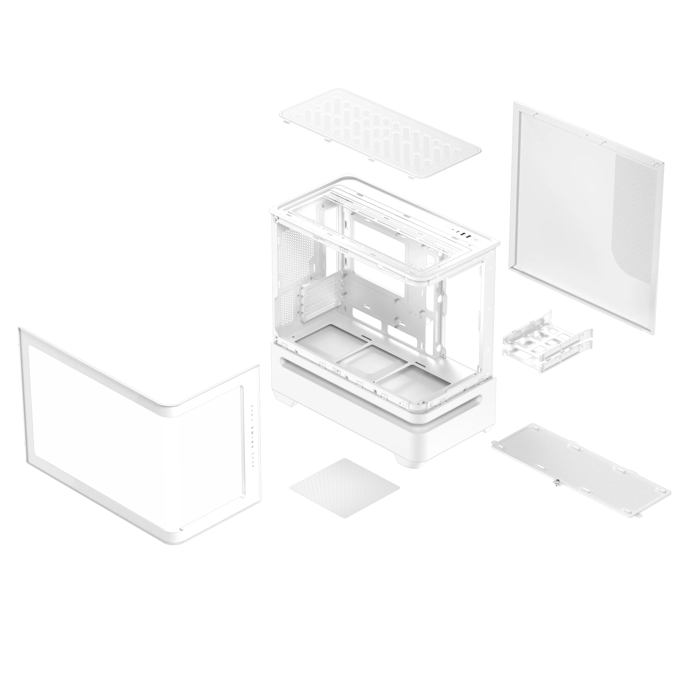 ASUS PRIME AP202 TG MATX CASE WHITE thumbnail 18