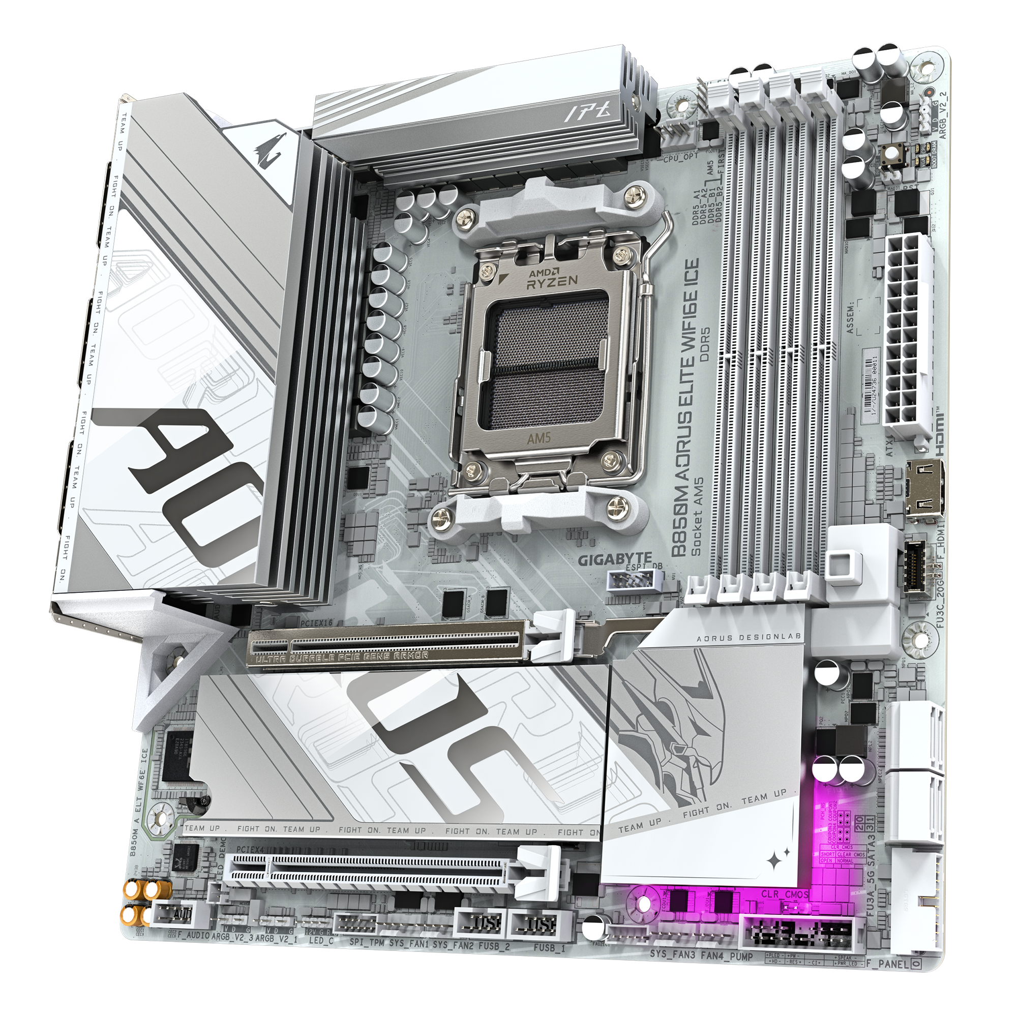 GIGABYTE B850M AORUS ELITE WIFI6E ICE thumbnail 4