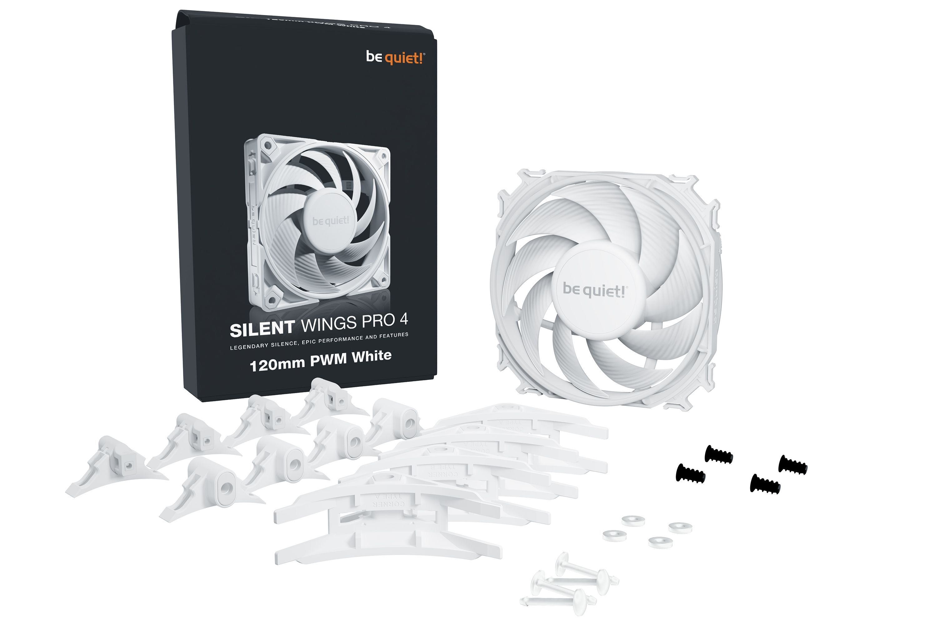 BE QUIET! SILENT WINGS PRO 4 120MM PWM WHITE (BL118) thumbnail 5