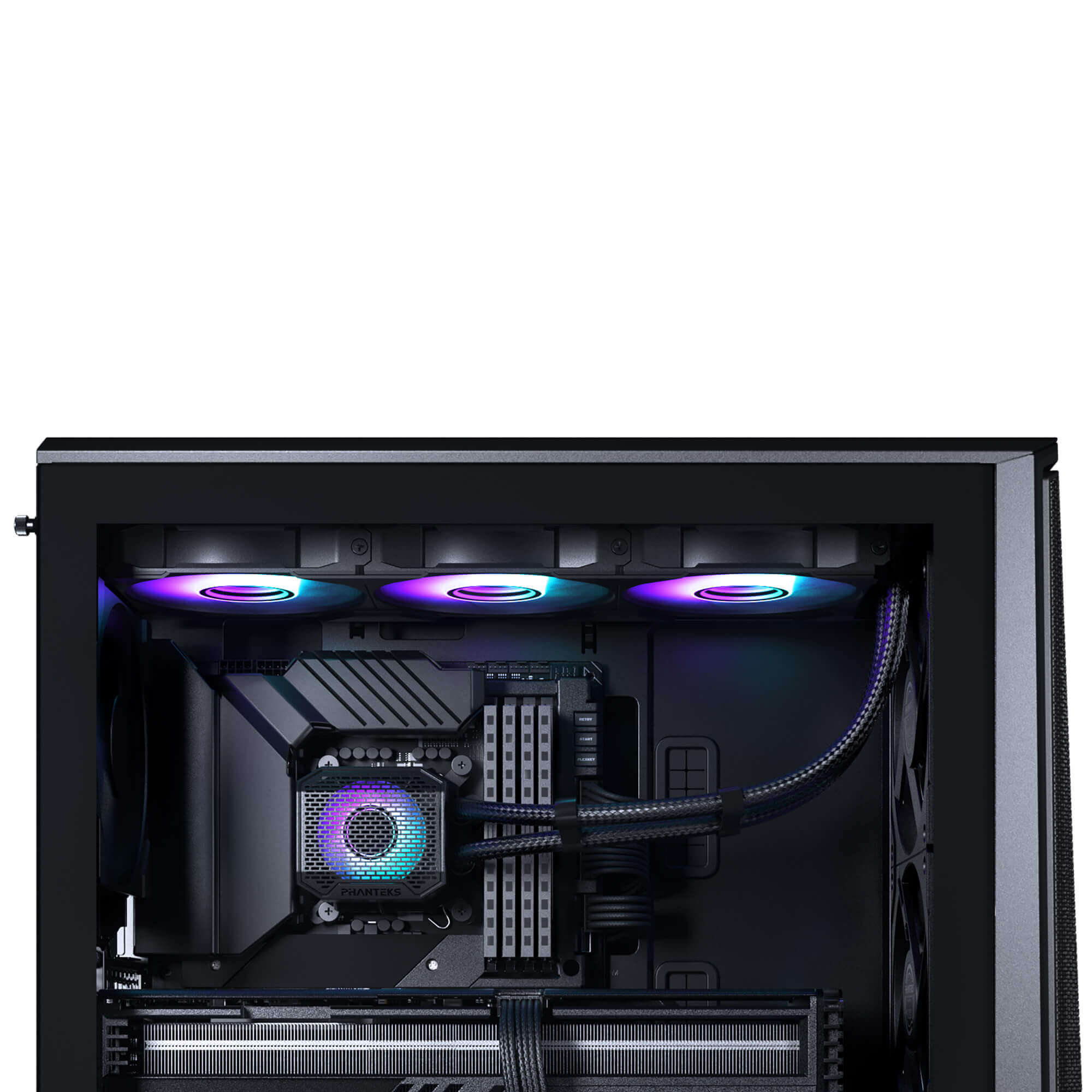 PHANTEKS GLACIER ONE 360M25 G2 DRGB AIO LIQUID COOLER BLACK thumbnail 4