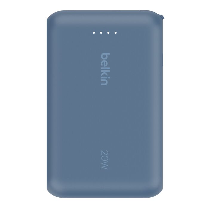 BoostChargePower Bank 10K w/Integrated Cable Blue
