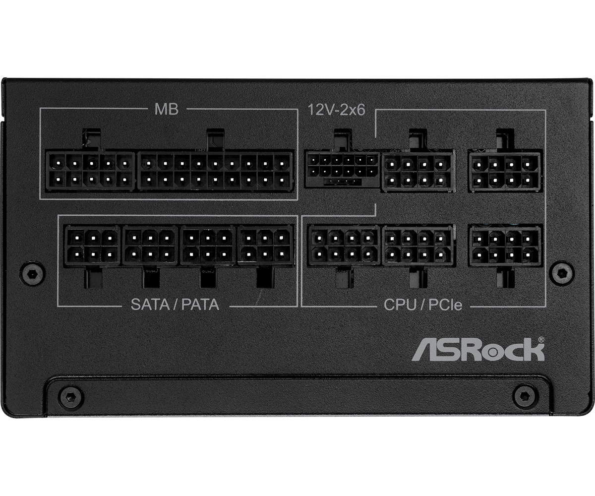 ASROCK STEEL LEGEND 850W GOLD ATX 3.1 PSU BLACK thumbnail 4