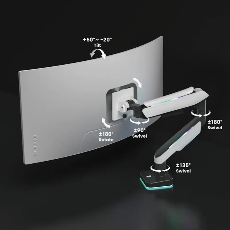HEAVY-DUTY RGB GAMING MONITOR ARM thumbnail 5